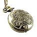 YouYouPifa Bronze Retro Three Horse Pattern Design Relief Small Pocket Watch