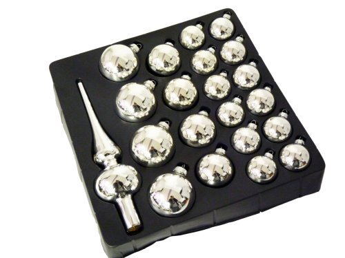Weihnachtsbaum-Schmuck 21 Teile Silber 786599