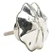 Lisbeth Dahl Silver Glass Knobs, Set of 6