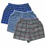 Luvable Friends 3-Pack Baby Boxer Shorts-Blue Pattern - 6-12 months