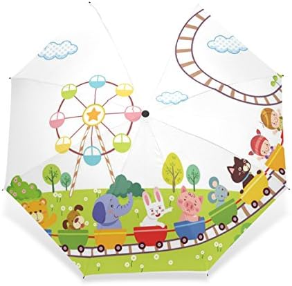 WORLDTEX Unique Design Cute Fashion Cute Ferris Wheel Windproof Travel Umbrella