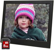Micca 10-Inch Natural View 1024x768 High Resolution Digital Photo Frame With 8GB Memory Card, Auto On/Off Timer, MP3 and Video Player (Black)