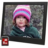 Micca 10-Inch Natural View 1024x768 High Resolution Digital Photo Frame With 8GB Memory Card, Auto On/Off Timer, MP3 and Video Player (Black)