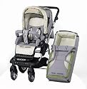 bebidoo 80804 - Alu Kombi Miko inklusive Soft-Tragetasche, grey-kiwi