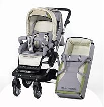 bebidoo 80804 - Alu Kombi Miko inklusive Soft-Tragetasche, grey-kiwi