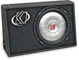 Kicker TCVT102 Sealed truck enclosure with one 10 CompVT subwoofer