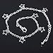 Seven Stars Silver Plated Thin Chain Anklet Bracelet Foot Jewelry Barefoot