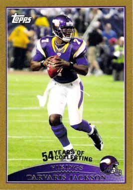 2009 Topps Gold Tarvaris Jackson Minnesota Vikings #222 Football Card