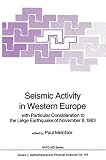 Seismic activity in Western Europe : with particular consideration to the Liège earthquake of November 8, 1983