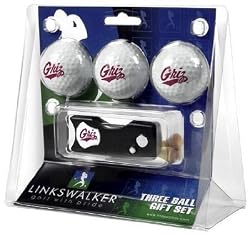 Montana Grizzlies 3 Golf Ball Gift Pack w/ Spring Action Tool - NCAA College Athletics