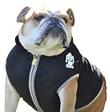 Dog Hoodie, Black Bulldog Small