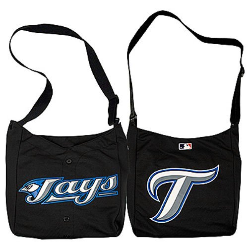 Toronto Blue Jays Ladies Black Veteran Jersey Tote Bag