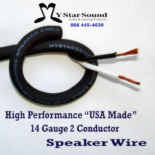 14 Gauge 2 Conductor Speaker Wire USA Made (Sold in 5 Ft Increments)
