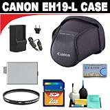 cheap Canon EH19-L Semi Hard Case + Canon 58mm UltraViolet Glass Filter + CTA LP-E5 + Deluxe DB ROTH Super Saver Accessory Kit For Canon Rebel XS, XSi