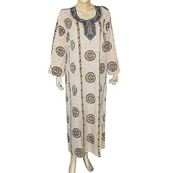 Caftans Robes Viscose Long Sleeve Evening Gown Size M (kftn854)