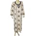 Caftans Robes Viscose Long Sleeve Evening Gown Size M (kftn854)