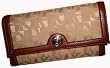 Etienne Aigner Checkbook Wallet Geometric Logo Personal Assets Available in Several Colors