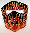 Neoprene Red Flames Motorcycle Face Mask Facemask