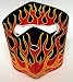 Neoprene Red Flames Motorcycle Face Mask Facemask