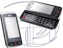LG GW520 Etna QWERTY (UMTS, 3MP Kamera, MP3) schwarz silber Smartphone ohne Vertrag, ohne Branding, kein Simlock