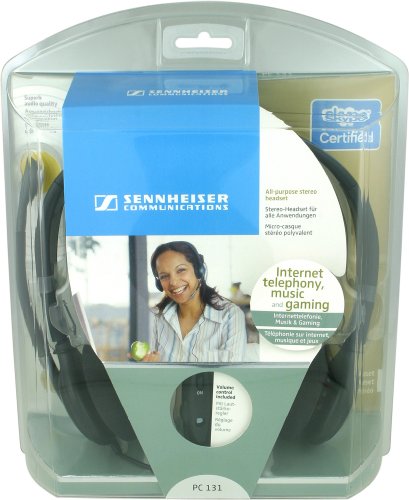 Sennheiser PC131 Over-The-Head Binaural Headset with Adjustable Boom Mic