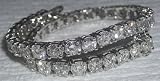 8.57 carats DIAMOND TENNIS BRACELET sparkling diamonds