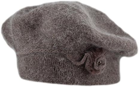 Fishka Women's Elegant Angora Hats Brown