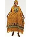 Villagers Caftan Kaftan with Matching Headwrap - Available in Several Colors