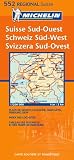 Michelin Map 552 Regional. Suisse Sud-Quest, Schweiz Sud-West, Svizzera Sud-Ovest