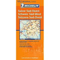 Michelin Map 552 Regional. Suisse Sud-Quest, Schweiz Sud-West, Svizzera Sud-Ovest