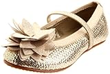 IMAGE OF Stride Rite Selena Flat (Toddler/Little Kid),Gold,2.5 M US Little Kid