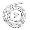 Evriholder Cable Zipper Cord Organizer Kit, White, Medium