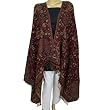 Wrap Shawl Antique Paisley Pattern Wool Accessory 84 x 40 inches