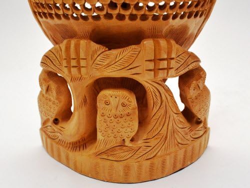 Lucky Handcrafted Mother of Owl with Baby Owl - Unique Holiday Christmas Gift 10 Inch