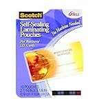 Buy Best Price Scotch Self-Sealing Laminating Pouches , Business Card Size, 10-Pack (LS851-10G) On Sale