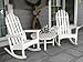 POLYWOOD ADRC-1WH Classic Adirondack Rocker, White