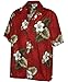 Pacific Legend Men's Hibiscus & Palm Hawaiian Shirt