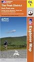 The Peak District: Dark Park Area (OS Explorer Map)