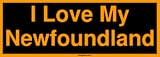 I Love My Newfoundland Large Bumper Sticker