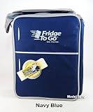 The Fridge-to-go 12-can Freezer Lunch Bag Holds a Large Amount of Food and Drinks. Featuring an Adjustable Strap with Shoulder Pad, This Cooler Bag Is Great for Travel Stays Cool for 12 Hours Color Navy Blue - Model 5010