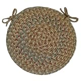 Blossom Vanilla 15 Braided Chair Pad - Rhody Rug - BL-5715CPVA by Rhody Rug, Inc.
