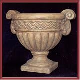 19 FLUTED URN W. HANDLE