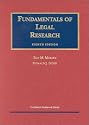 Fundamentals of Legal Research (University Textbook Series)