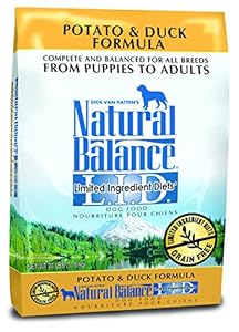 Dick Van Patten's Natural Balance Limited Ingredient Diets Potato and Duck Formula Dry Dog Food, 26-Pound Bag