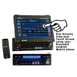 Lanzar - In-Dash AM/FM 7' Motorized TFT Touch Screen DVD/CD w/Bluetooth - SDBT75N