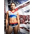 JESSICA ENNIS TEAM GB 2012 OLYMPICS 16 X 12" MONTAGE REPRODUCTION PHOTOGRAPH