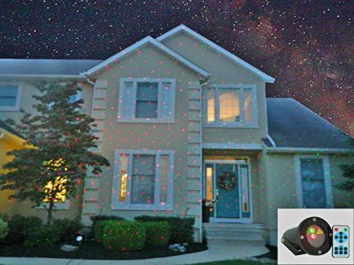 Lights Elated Christmas Laser Light, Party Light, Garden Light, Decorative Light, IP65 Waterproof Rating Outdoor or Indoor Use Handy Remote W/Battery Included
