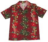 Christmas Surfboards Ladies Hawaiian Aloha Shirt