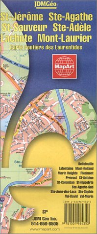 City Travel Guides Discounted  Livres : Carte routière : Laurentides (en anglais)