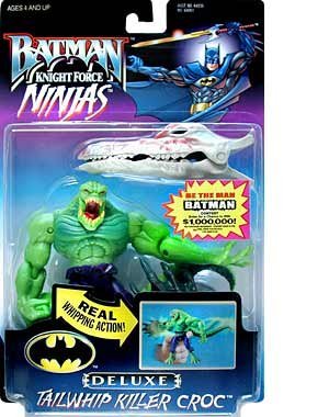  Batman ~ Knight Force Ninjas ~ Tailwhip Killer Croc ~ 6" Bendable Action Figure